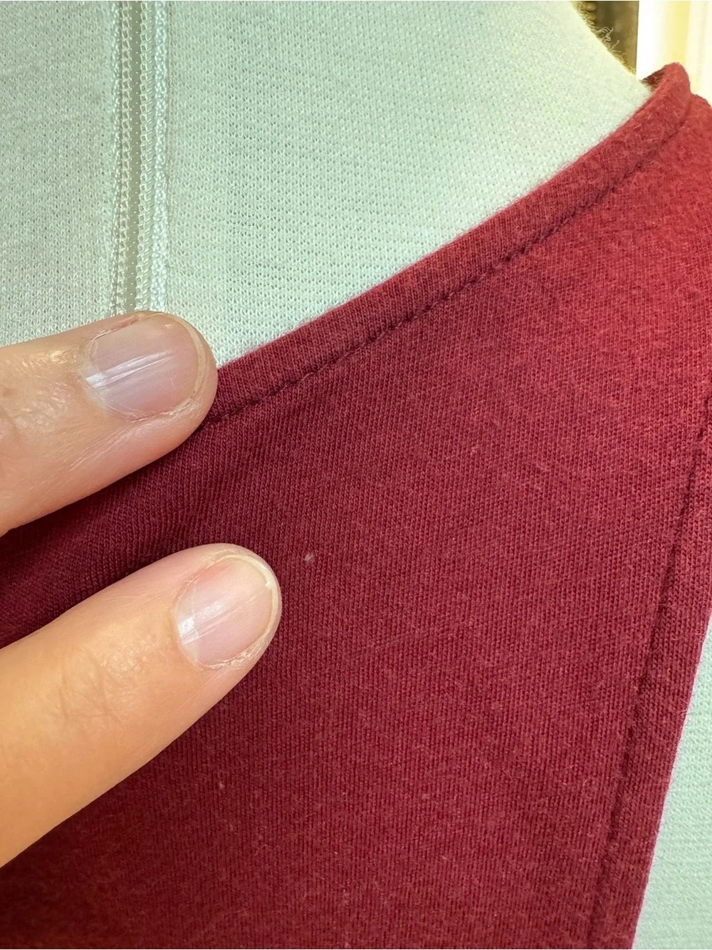 Free People Women's Wine Red Tie-Front Tank Dress - Picture 5 of 5